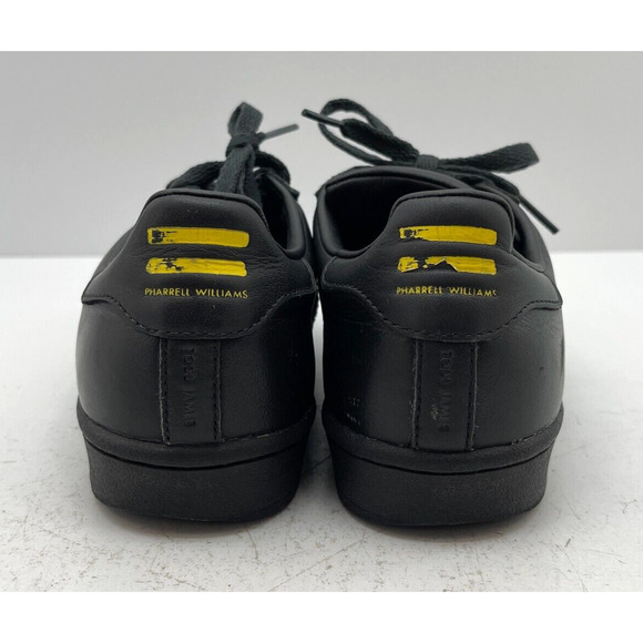 ADIDAS Pharrell Williams Superstar S83347 Men's Shoes US Size 5 1/2 Black - Picture 6 of 11